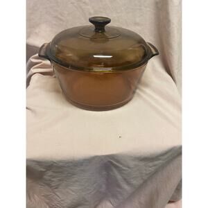 VTG Corning Ware Visions 5 Quart V-5-B Dutch Oven Roaster w/ Lid France Pyrex